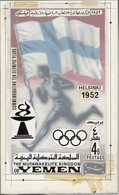Thematik: Olympische Spiele / Olympic Games: 1968, Yemen (Kingdom). Artist's Drawing For The Seventh 4B Value Of The Set - Other & Unclassified