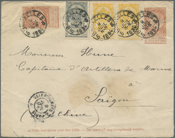 GA Belgien - Ganzsachen: 1893, Stationery Envelope Leopold II 10 C Red Uprated 1 C Grey, 2x 2 C Yellow And 10 C R - Autres & Non Classés