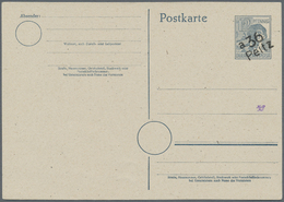 GA Sowjetische Zone - Ganzsachen: 1948, 12 Pfg. Arbeiter Ganzsachenkarte, 4 Stück Mit Verschiedenen Han - Altri & Non Classificati