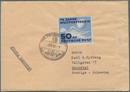 DDR: 1949, 50 Pf. "50 Jahre UPU/Weltpost" Auf Ersttagsbrief Mit SST "ZWICKAU 9.10.49 BERG- UND ROBER - Andere & Zonder Classificatie