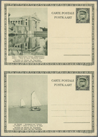 GA Belgien - Ganzsachen: 1934, Pictorial Card 50c. + 25c. Dark Green, Vertical Pair "Ypres"-"La Panne". - Other & Unclassified