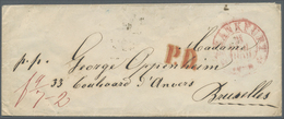 Br Belgien - Besonderheiten: Incoming Mail: 1858/1859, Two Small Covers From "FRANKFURT 4.FEB.58" And "FRANKFURT - Altri & Non Classificati