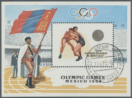 O Thematik: Olympische Spiele / Olympic Games: 1969, Blockausgabe Für Den Goldmedaillengewinner Im Ringen Bei Den Olympi - Other & Unclassified