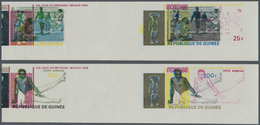 ** Thematik: Olympische Spiele / Olympic Games: 1969, MEXICO '68 - 4 Items; Guinea, Collective Single Die Proofs For The - Other & Unclassified