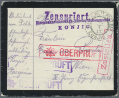 Br Bosnien Und Herzegowina (Österreich 1879/1918): 1915 (25.1.), Trauerbrief Mit Stempel 'K. U. K. MILIT. POST XX - Bosnia And Herzegovina