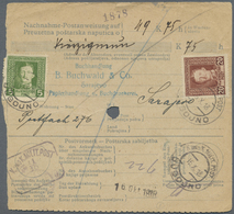 Br Bosnien Und Herzegowina (Österreich 1879/1918): 1918 (16.10.), Nachnahme-Postanweisung (Mgl.) Mit Kaiser Karl - Bosnia And Herzegovina