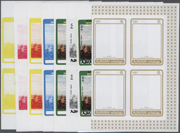 ** Thematik: Olympische Spiele / Olympic Games: 1971, MUNICH '72 - 58 Items; Progressive Plate Proofs For The Set In Blo - Other & Unclassified