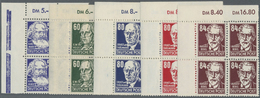 **/ DDR: 1952-1953, Freimarken: Köpfe II, Komplett Inklusive 80 Pf Lack, Dabei 327 Z XII, 328 V XII*,  3 - Altri & Non Classificati