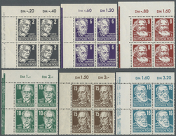 **/ DDR: 1952-1953, Freimarken: Köpfe II, Komplett Inklusive 80 Pf Lack, Dabei 327 Vb XI, 328 Vb XI,  32 - Autres & Non Classés