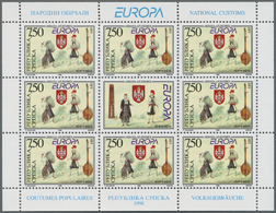 ** Bosnien Und Herzegowina - Serbische Republik: 1998, Europa, 10 Little Sheets Of Both Issues With 8 Stamps Each - Bosnia Erzegovina