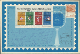 Br Thematik: Olympische Spiele / Olympic Games: 1972, München, Eigenhändige Unterschriften Aller Israelischen Sportler A - Other & Unclassified