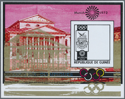 ** Thematik: Olympische Spiele / Olympic Games: 1972, MUNICH '72 - 6 Items; Guinea, Collective Single Die Proofs For The - Other & Unclassified
