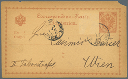 GA Bosnien Und Herzegowina - Stempel: 1879: ETAPPENPOSTAMT No XI 1/11/79 Auf 2 Kreuzer Ganzsachenpostkarte (abgef - Bosnia And Herzegovina