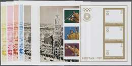 ** Thematik: Olympische Spiele / Olympic Games: 1972, MUNICH `72, Javelin Throwing, Archery, Basketball - 8 Items; Bhuta - Other & Unclassified