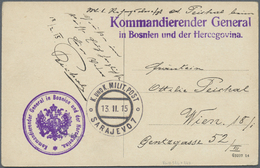 Bosnien Und Herzegowina - Besonderheiten: 1915 (13.2.), Portofreie Feldpostkarte Mit Stempel 'K. Und K. MILIT. - Bosnia And Herzegovina