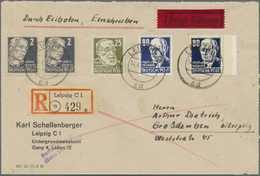 Br DDR: 1953, Freimarken: Persönlichkeiten Aus Politik, Kunst Und Wissenschaft, 80 Pf Schwarzblau Auf G - Other & Unclassified