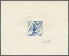 (*) Thematik: Olympische Spiele / Olympic Games: 1980, Monaco For Winter Olympics Lake Placid '80. Epreuve D'artiste Sig - Other & Unclassified