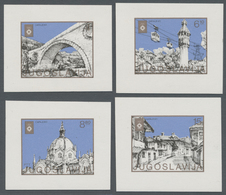** Thematik: Olympische Spiele / Olympic Games: 1982, Yugoslavia For Winter Olympic Games Sarajevo. Lot Of 4 Imperforate - Other & Unclassified