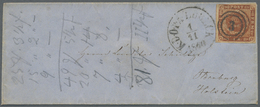 Br Dänemark: 1859-62: Drei Kleine Briefe Gebraucht Im Heutigen Norddeutschland, Mit 1) Briefkuvert 1860 Von Lübec - Lettres & Documents