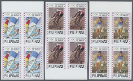 ** Thematik: Olympische Spiele / Olympic Games: 1984, Philippinen, Unissued Olympics Set Of 6 In Imperforated Margin Blo - Other & Unclassified