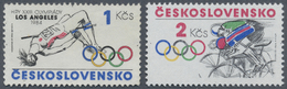 (*) Thematik: Olympische Spiele / Olympic Games: 1984, CZECHOSLOVAKIA, OLYMPIC GAMES LOS ANGELES, 1 Kcs UNISSUED Stamp F - Other & Unclassified