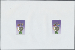 ** Thematik: Olympische Spiele / Olympic Games: 1988, SEOUL '88, Marocco, Double Progressive Luxury Plate Proofs Of The  - Other & Unclassified