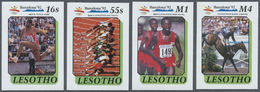 ** Thematik: Olympische Spiele / Olympic Games: 1990, Lesotho. Imperforate Proofs In Issued Colors For The Complete Set  - Other & Unclassified