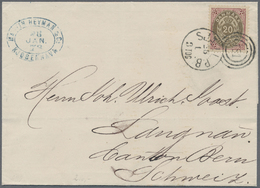 Br Dänemark: 1878, Letter From Kopehagen Franked With 20 Øre Cancelled With Shipletter Numeral "191" Sent To Swit - Storia Postale