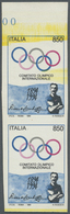 ** Thematik: Olympische Spiele / Olympic Games: 1994, Italy. Imperforate, Vertical Pair "International Olympic Committee - Other & Unclassified