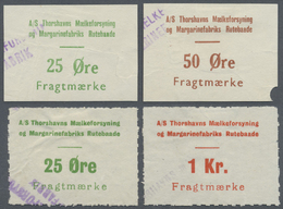 O/* Dänemark - Färöer: 1935/1940 (ca.), Unusual Group With Ten Different FREIGHT STAMPS ('Fragtmærke') Incl. Diffe - Faroe Islands