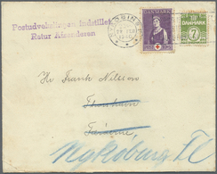 Br Dänemark - Färöer: Incoming Mail: 1940, Denmark Postage Stamp 7 ö. And Red Cross 10 ö. On Cover From "NYKÖBING - Färöer Inseln