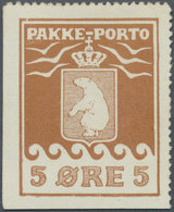 (*) Dänemark - Grönländisches Handelskontor: 1905, 5 Ore Reddishbrown In Rough Perforation 12¼, Imperforated At Le - Other & Unclassified