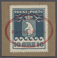 Brrst Dänemark - Grönländisches Handelskontor: 1931, 10 Öre Auf Briefstück Mit Rotem Ovalstempel "Udstedet Kagssimiu - Other & Unclassified