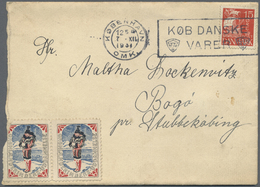 Br Dänemark - Grönland: 1931, Commercial Cover With Senders Address Of Ivigtut/Greenland With Danish 15öre Carave - Covers & Documents