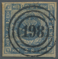 O Dänemark - Stempel: "198" - "Copenhagen - Stettin", Very Clear Strike On 2 Sk. Blue With Imperfections, But Ex - Franking Machines (EMA)