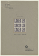 **/* Dänemark - Besonderheiten: 1932/1933, Print For The Postage Stamp 15 Ore Caravel In A Block Of Nine. Differing - Other & Unclassified