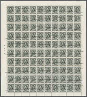 **/* Dänemark - Besonderheiten: 1934, Complete Proof Sheet (100 Stamps) For The Definitive Stamp 50 Ore King Christ - Altri & Non Classificati