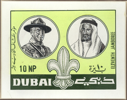 Thematik: Pfadfinder / Boy Scouts: 1964, Dubai. Artist's Drawing For The Issue ELEVENTH JAMBOREE, ATHENS Showing The Un- - Other & Unclassified