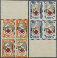 **/ Estland: 1923, Wohlfahrtsausgabe 'Rotes Kreuz' 2½ M Und 7 M Mit Aufdruck 'Aita Hädalist', In Postfrischen Luxu - Estonia