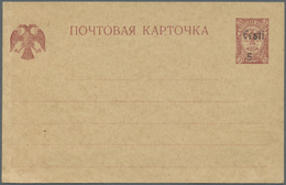 GA Estland - Ganzsachen: 1918, HAAPSALU Local Issue With "EESTI / 5" Overprint On 5 Kop Stationery Card. - Estonie