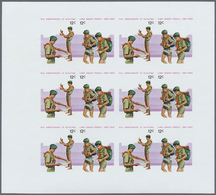** Thematik: Pfadfinder / Boy Scouts: 1983, Cook Islands. Imperforate Miniature Sheet For Both The 12c Values Of The Iss - Other & Unclassified