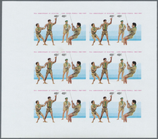 ** Thematik: Pfadfinder / Boy Scouts: 1983, Cook Islands. Imperforate Miniature Sheet For Both The 48c Values Of The Iss - Other & Unclassified