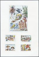 Thematik: Pfadfinder / Boy Scouts: 1985, Antigua. Imperforate Proofs In Issued Colors For The Complete Set "75th Anniver - Other & Unclassified