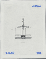 Thematik: Pharmazie / Pharmacy: 1981, Österreich. Probedruck In Schwarz Für Die Ausgabe "Weltkongreß Der Fédération Inte - Farmacia