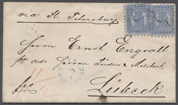 Br Finnland: 1874, Zwei Exemplare 20 P. Blau Mit Guter Zähnung Auf Brief Von Uleaborg 29/4 (blauer Aufgabe-K1) 'v - Covers & Documents