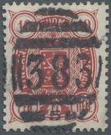 O Finnland: 1889, Coat Of Arms 10 P. Rose Tied By Clear British Barred Nummeral "383" (Hull), Scarce Cancel On T - Storia Postale