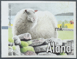 ** Finnland - Alandinseln: Machine Labels: 2000, Design "Sheep" Without Imprint Of Value, Unmounted Mint. - Aland