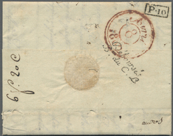 Br Frankreich - Vorphilatelie: 1806, Corps Legislatif, Complete Folded Letter Cover From "GENES" (Genova) In Ital - 1792-1815: Conquered Departments