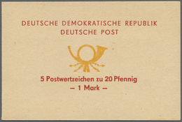 ** DDR - Markenheftchen: 1971, 1 M. Sondermarkenheftchen, Roter Text Mit Orangem Posthorn Und DV 1-6-1 - Carnets