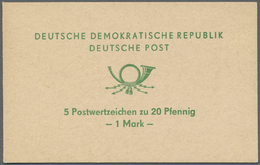 ** DDR - Markenheftchen: Posthorn Grün, Postfrisches Qualitätsstück Und Große Sondermarkenheftchenrarit - Libretti